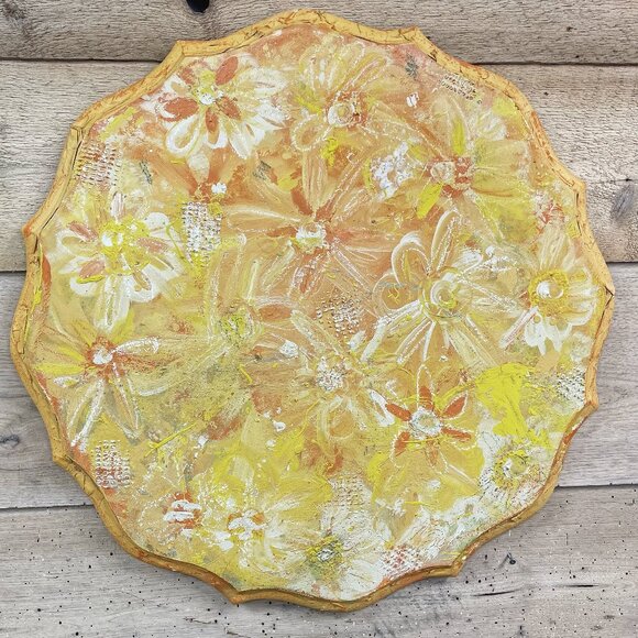 Mix Media wall art colorful_ upcycling art_ artist furniture - Picture 1 of 3